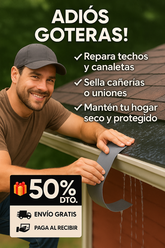 CINTA DE BUTILO IMPERMEABLE Y ANTI GOTERAS + PAGA AL RECIBIR🎁