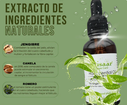 ACEITE ANTICAIDA Y CRECIMIENTO CAPILAR + SHAMPOO DE REGALO😍🎁
